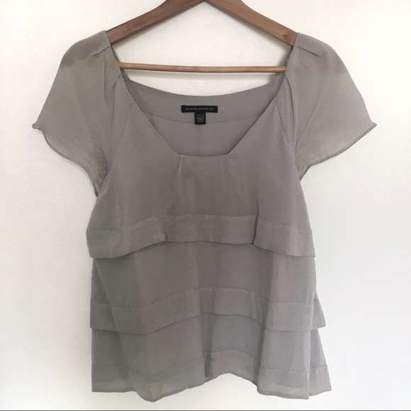 Banana Republic 100% Silk Tiered Shirt - Picture 1 of 5